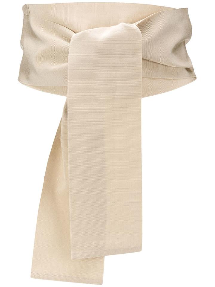 Sara Roka Large Tie Belt - Neutrals
