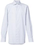 Isaia Long Sleeve Plaid Shirt - Blue