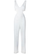 Dondup Ziggy Jumpsuit, Women's, Size: 40, White, Acetate/viscose/spandex/elastane