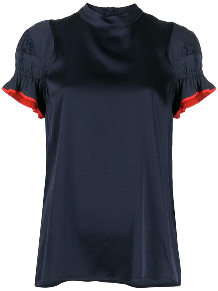 Victoria Victoria Beckham Ruched Blouse - Blue