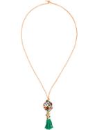 P.a.r.o.s.h. Floral Tassel Necklace, Women's, Brown