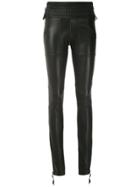 Andrea Bogosian Poulin Leather Skinny Trousers - Black