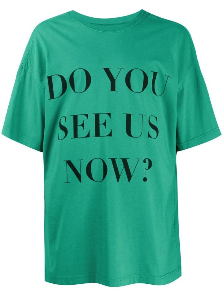 Botter Slogan Printed T-shirt - Green