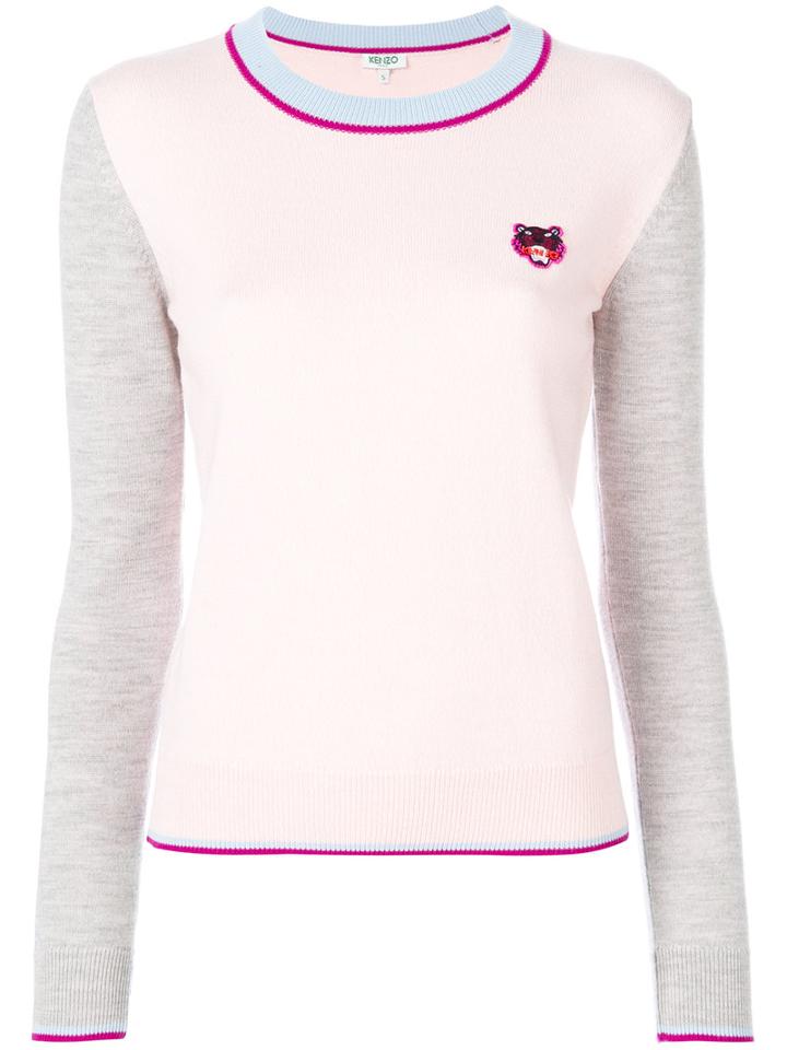Kenzo - Mini Tiger Jumper - Women - Wool - L, Pink/purple, Wool