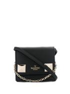 Valentino Valentino Garavani Mini Vltn Saddle Bag - Black