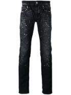 Les Hommes - Paint Splash Jeans - Men - Cotton - 31, Black, Cotton