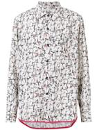 Lanvin Abstract Print Casual Shirt - White