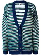 M Missoni Striped Buttoned Cardigan, Women's, Size: 44, Cotton/acrylic/polyamide/wool