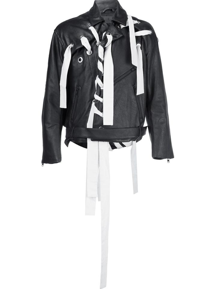 Craig Green Eyelets Biker Jacket - Black