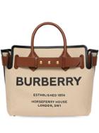 Burberry The Medium Cotton Canvas Triple Stud Belt Bag - Brown