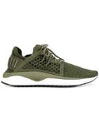 Puma Perforated Detail Sneakers - Green