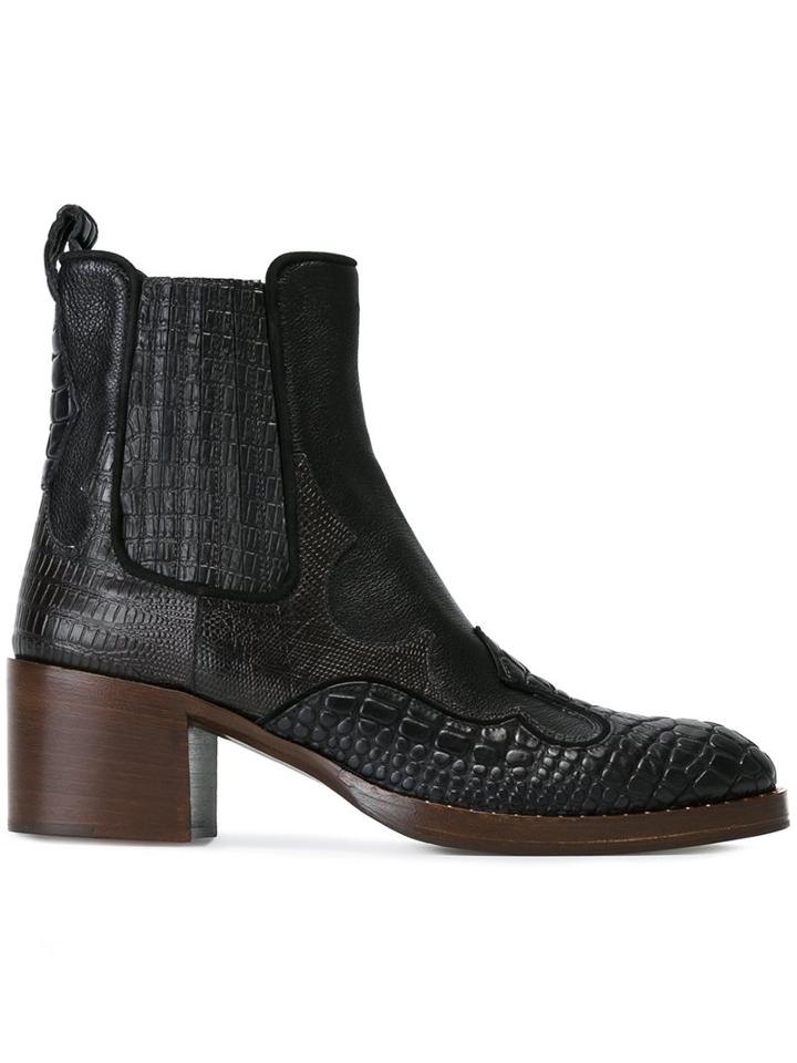 Car Shoe Chunky Heel Ankle Boots