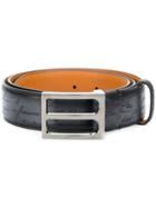 Berluti Embossed Belt - Black