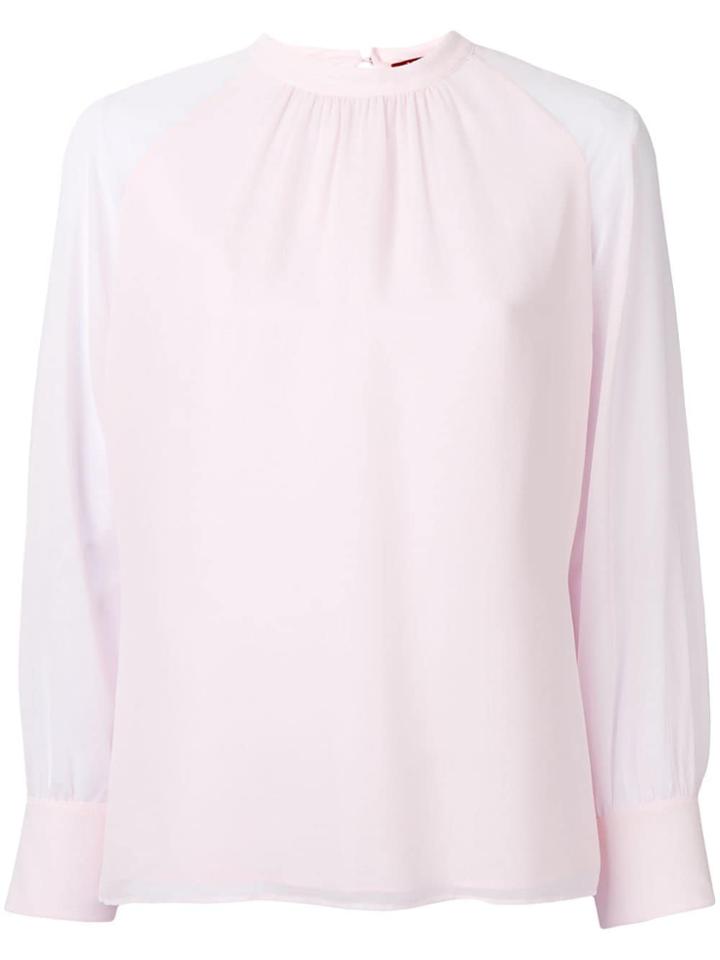 Max Mara Studio Gathered Blouse - Pink