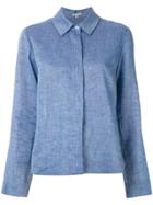 Alcaçuz Madalena Linen Shirt - Blue