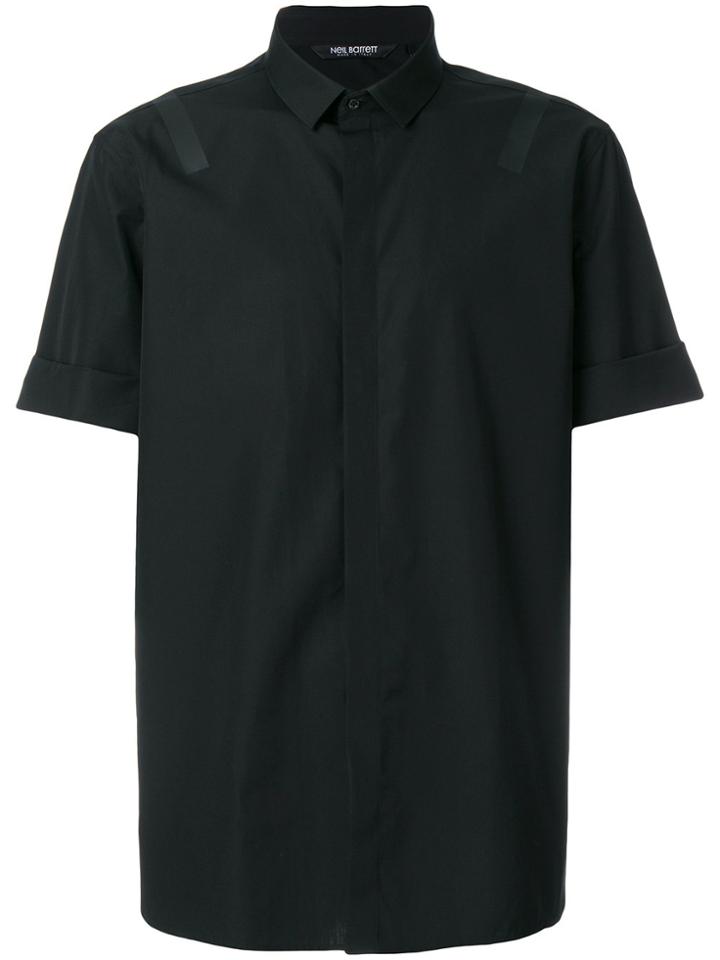 Neil Barrett Short Sleeve Shirt - Black