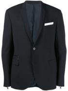 Neil Barrett Zipped Blazer - Blue