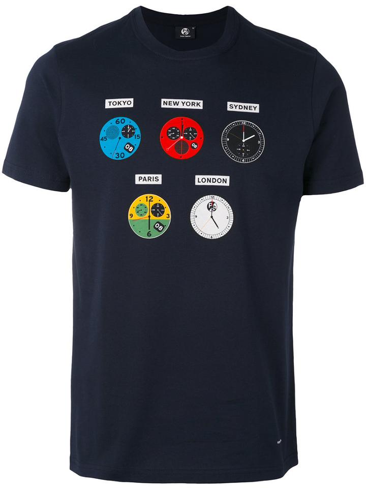 Ps By Paul Smith - Speed Print T-shirt - Men - Cotton - M, Blue, Cotton