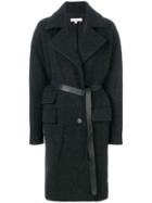 Iro Belted Single Breasted Coat - Black