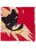 Zadig & Voltaire Cat Printed Scarf - Red