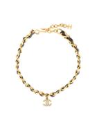 Chanel Vintage Logo Chocker Necklace - Gold
