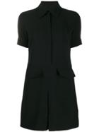 Victoria Victoria Beckham Short-sleeve Shirt Dress - Black