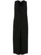 Mara Mac Panelled Cropped Jumpsuit - Black