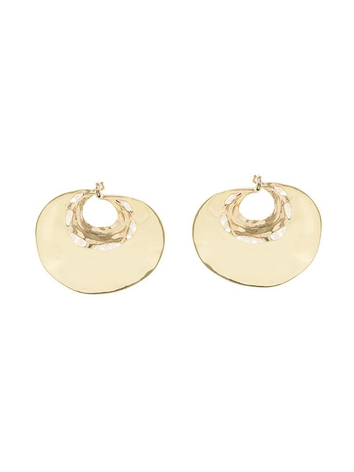 Ellery Ripple Mini Pearl Earrings - Gold