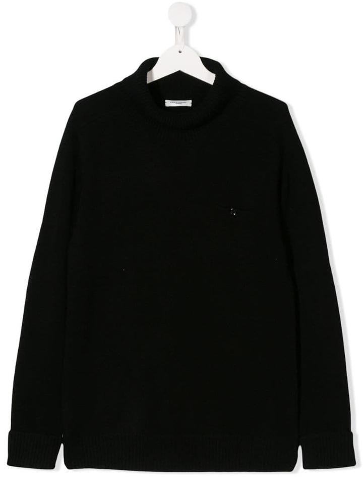 Paolo Pecora Kids Roll Neck Sweater - Black