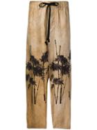 Uma Wang Tree Print Drawstring Trousers - Neutrals