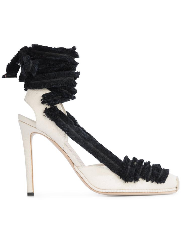 Altuzarra Lace Up Heeled Espadrilles - Black