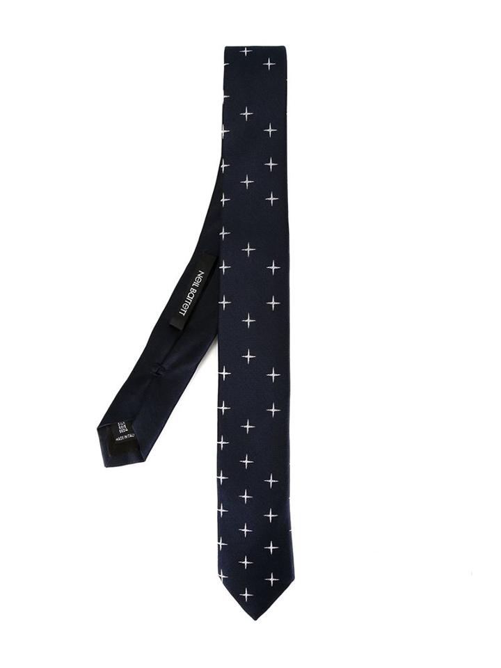 Neil Barrett Cross Jacquard Tie