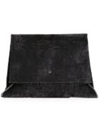 Lost & Found Ria Dunn Distressed Clutch, Men's, Black, Calf Leather