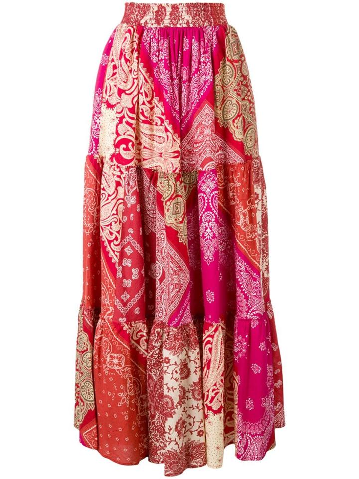 Polo Ralph Lauren Bandana Print Long Skirt - Orange