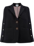 Thom Browne Military Cape Jacket - Blue