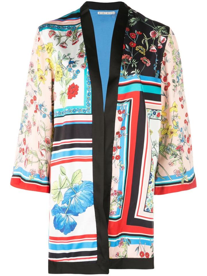 Alice+olivia Floral Print Kimono - Freesiatilemulti