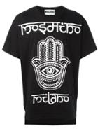 Moschino Hamsa Hand T-shirt, Men's, Size: Xxl, Black, Cotton