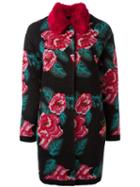 Twin-set Floral Intarsia Coat