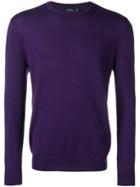 Polo Ralph Lauren Logo Fitted Sweater - Pink & Purple