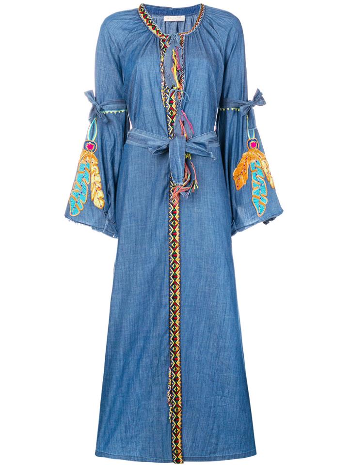 Anjuna Aida Oversized Denim Kimono - Blue