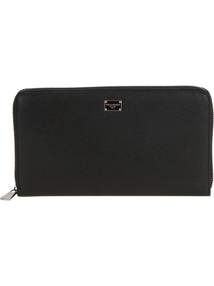 Dolce & Gabbana Zip Fastening Coat Wallet - Black