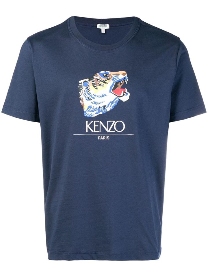 Kenzo Tiger Head T-shirt - Blue