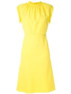 À La Garçonne Clássico Midi Dress - Yellow