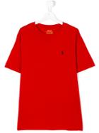 Ralph Lauren Kids - Classic Logo T-shirt - Kids - Cotton - 14 Yrs, Red