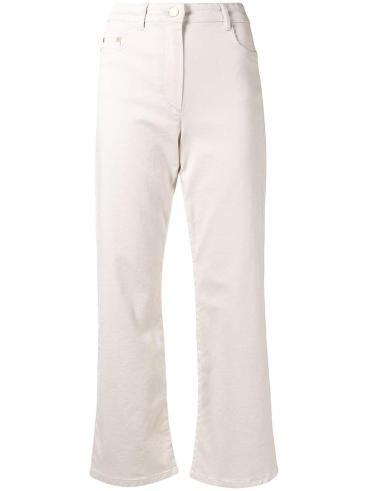 Max Mara High-rise Cropped Jeans - Neutrals