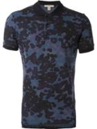 Burberry Brit Camouflage Print Polo Shirt, Men's, Size: S, Blue, Cotton