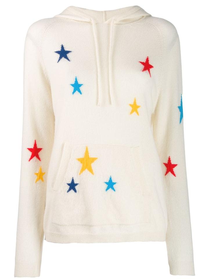 Chinti & Parker Star Knit Hoodie - Neutrals