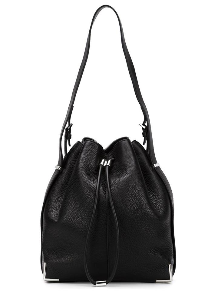 Alexander Wang Prisma Bucket Shoulder Bag, Women's, Black, Calf Leather/metal Other