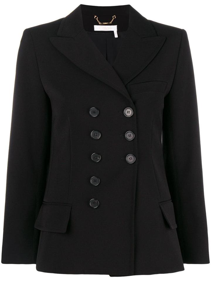Chloé Double Breasted Blazer - Black