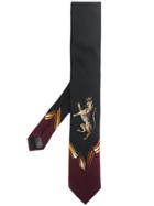Dolce & Gabbana Crowned Panther Print Tie - Black